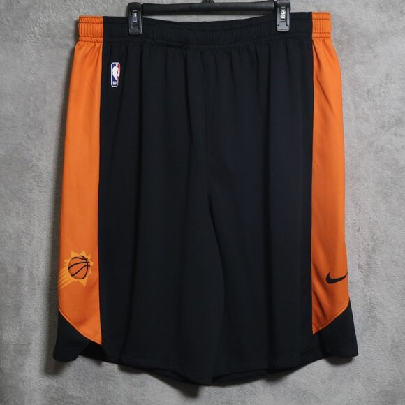 Phoenix Suns Nike Authentics Shorts Mens 3XL Black Orange NBA Basketball Dri Fit - Picture 1 of 15